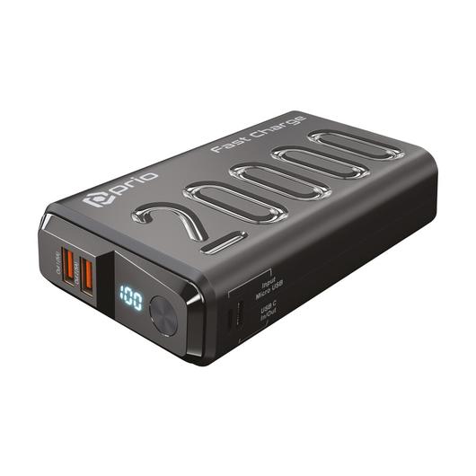 prio Fast Charge (22.5W SCP/20W PD/ QC3.0) Power Bank 20.000mAh black