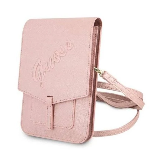 Guess Bag GUWBRSAVSPI pink Saffiano Script (GUWBRSAVSPI)