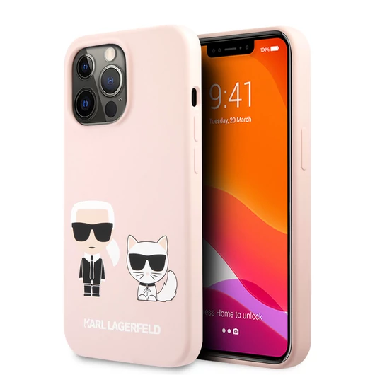 Karl Lagerfeld iPhone 13 Pro Max Hardcase Backcover - Pink - K & C KLHCP13XSSKCI