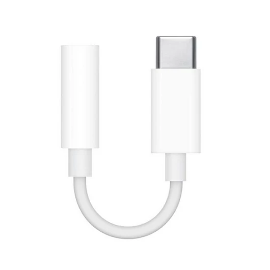 Apple Type-C - 3.5mm jack aljzat audio adapter, fehér, MW2Q3ZM/A 