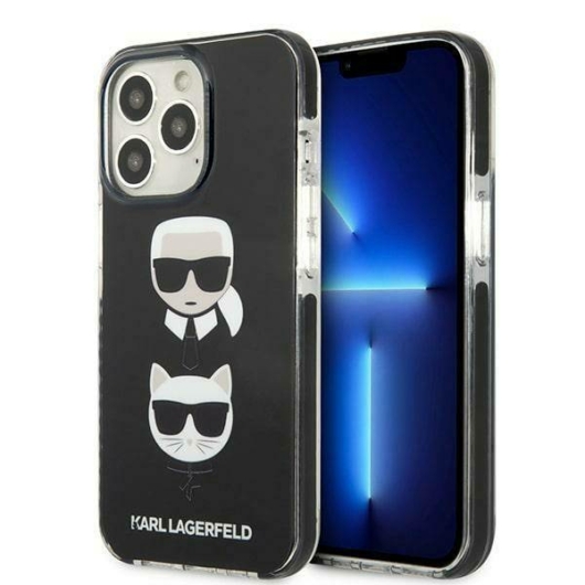 Tok Karl Lagerfeld KLHCP13LTPE2TK iPhone 13 Pro / 13 6,1" hardcase black Karl&Choupette Head (KLHCP13LTPE2TK)