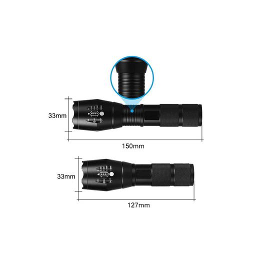 LED Zoom Flashlight LT1  elem lámpa
