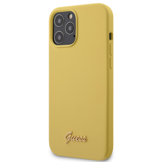 GUESS iPhone 12 Pro Max tok 6,7” (GUHCP12LLSLMGYE) - sárga