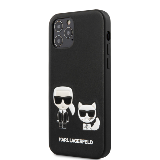 KARL LAGERFELD iPhone 12/12 Pro tok 6,1” (KLHCP12MPCUSKCBK) - fekete