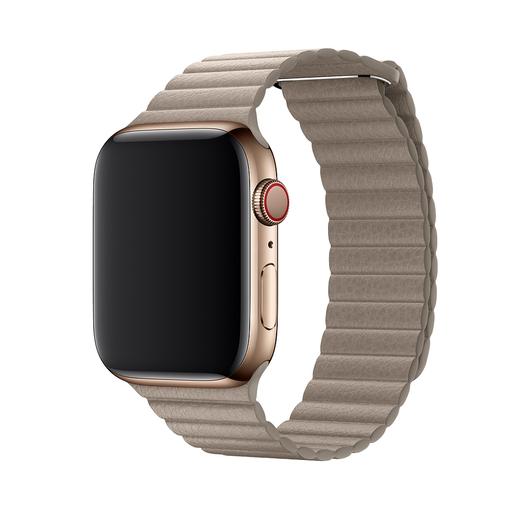 DEVIA Apple Watch Elegant Leather Loop 38/40 mm óraszíj - stone