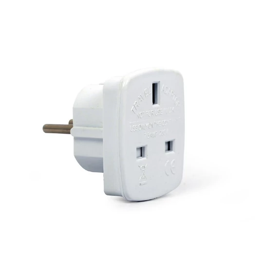 UK - EU adapter - Gembird - fehér