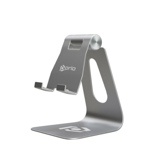 Fém asztali telefontartó - Metal Smartphone Holder silver - prio