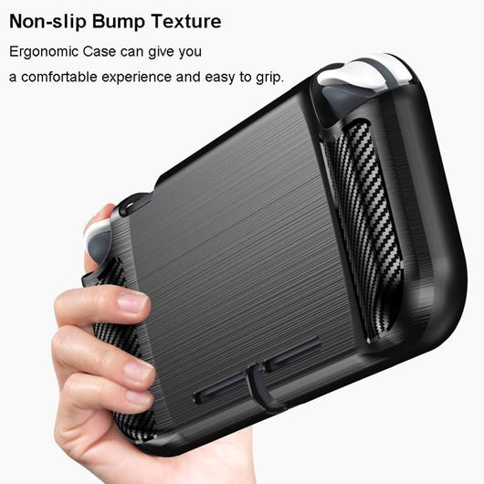 Nintendo Switch Lite tok - Carbon Silicone - Techsuit- fekete