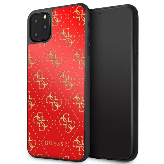 Apple iPhone 11 Pro Max GUESS GUHCN654GGPRE Hátlap - Piros
