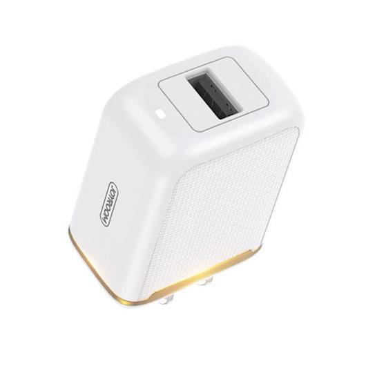Joyroom L-A12Z 2.4A 1xUSB Hálózati Töltőfej + Lightning 1M Adatkábel - Fehér - Quick Charge/Gyorstöltés