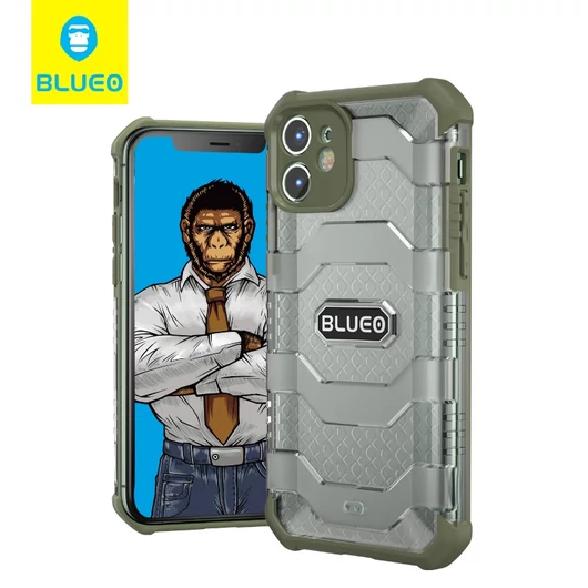 Apple iPhone 11 Pro Blueo Military Hátlap - Khaki - Defender/Ütésálló