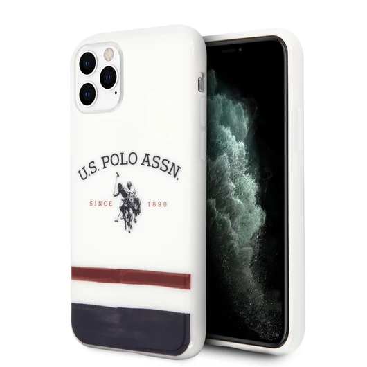 Apple iPhone 11 Pro U.S.Polo USHC58PCSTRB Hátlap - Fehér