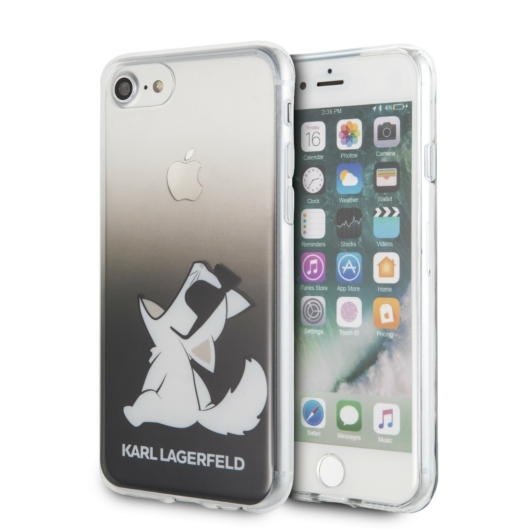 Apple iPhone 7/8/SE2 KARL LAGERFELD KLHCI8CFNRCBK TPU Hátlap - Fekete
