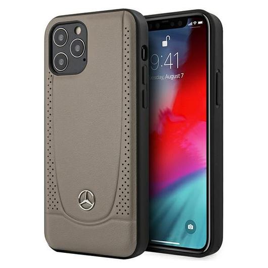Mercedes iPhone 12 Mini Bőr barna tok