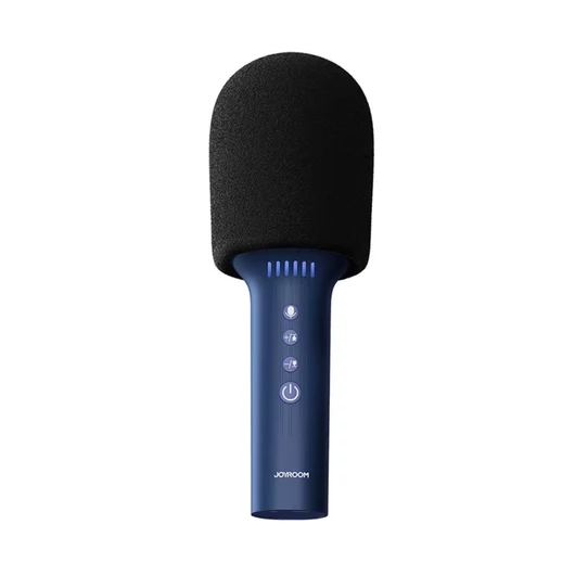 Joyroom vezeték nélküli karaoke mikrofon Bluetooth 5.0 hangszóróval 1200mAh kék (JR-MC5Blue)