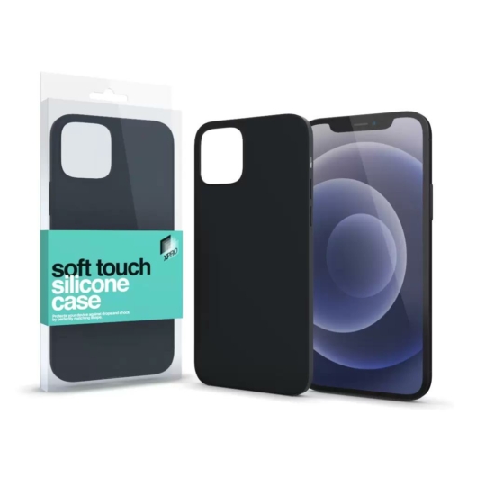 Soft Touch Silicone Case fekete Apple iPhone 13 készülékhez