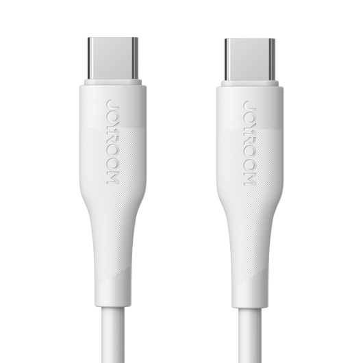 PD USB-C 60W 1.2M Adatkábel - Joyroom S-1230M3 - Fehér - Quick Charge/Gyorstöltés