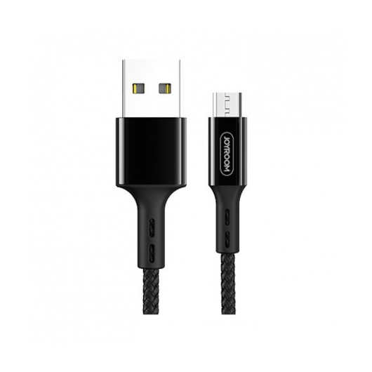Joyroom S-M351 QC Fast Micro USB 1M Adatkábel - Fekete - Quick Charge/Gyorstöltés