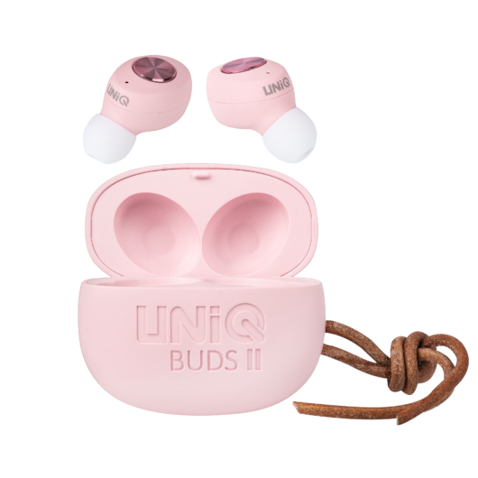 UNIQ Buds ll wireless earphone töltőtokkal - Pink