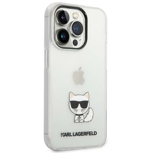 Original Pouch KARL LAGERFELD Choupette Body KLHCP14XCTTR for Iphone 14 Pro Max átlátszó