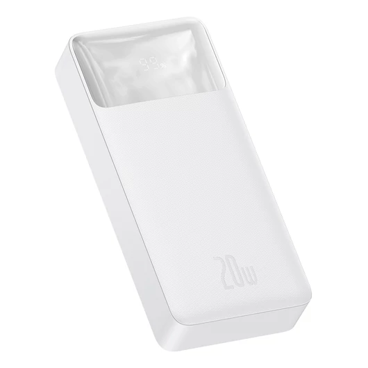 Baseus Power Bank 20000mAh Bipow - 2xUSB + Type C - PD 3.0 QC 3.0 20W (PPDML-M02) Fehér