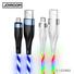 Kép 1/3 - Joyroom S-1224N3 Streamer USB Type-C 1.2M Adatkábel - Fehér - Tőltés Kijelzés